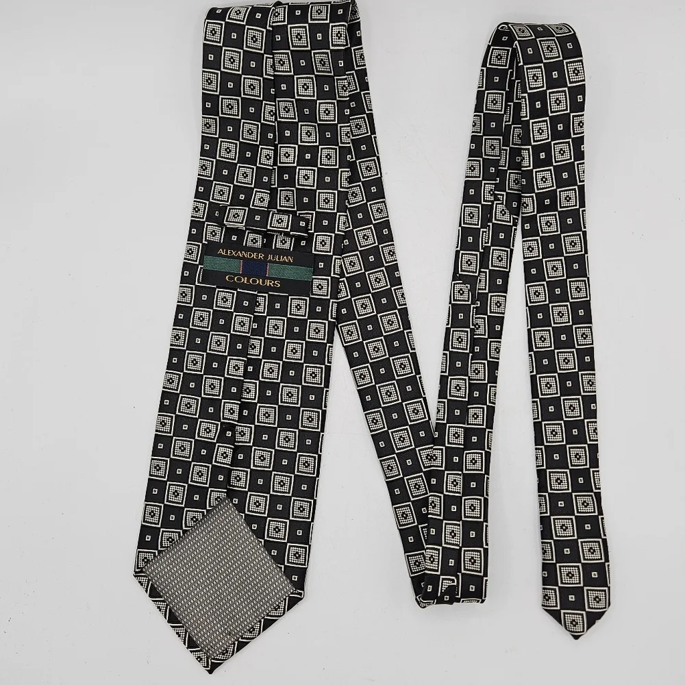 Alexander Julian colours geometric tie